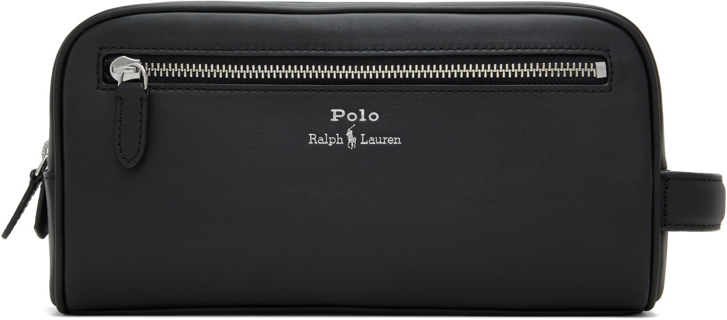 Rejsetaske Polo by Ralph Lauren Ralph Lauren Leather Travel Pouch Sort | 405963262001, 0