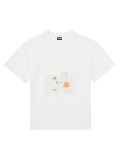 T-shirt Jacquemus Le T-Shirt Tableau Hvid | 225JS012 2240 1AZ