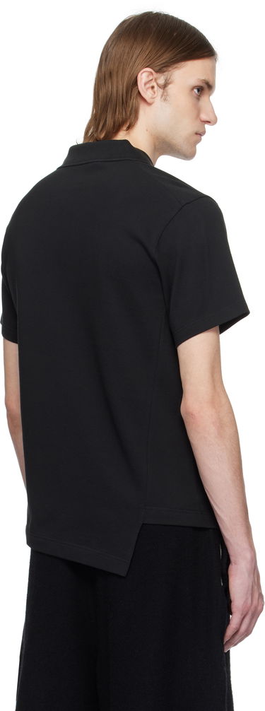 Polo skjorte Comme des Garçons Comme des Garçons Shirt Bias Cotton Piqué Polo Sort | FO-T017-051, 2