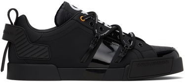 Sneakers og sko Dolce & Gabbana Black Portofino Sneakers Sort | CS1783AJ986, 0