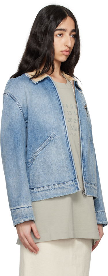 Jakke Maison Margiela Maison Margiela Sports Denim Jacket Blå | S50AM0636 S30383, 4