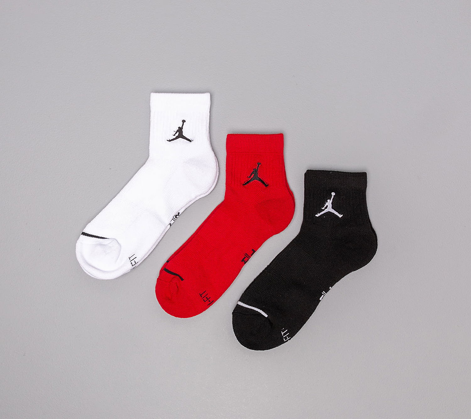 Undertøj og sokker Jordan Ankle Socks 3-Pack Flerfarvet | SX5544-011, 0