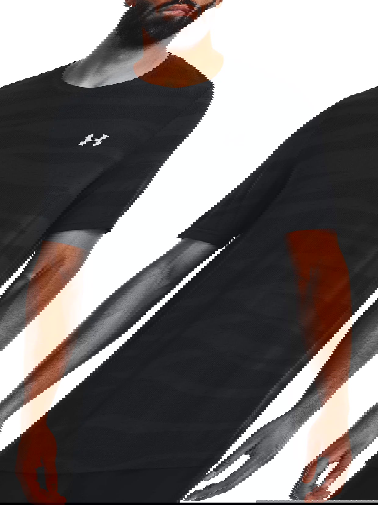 T-shirt Under Armour Seamless Wave Short Sleeve T-Shirt Sort | 1373726-001, 0