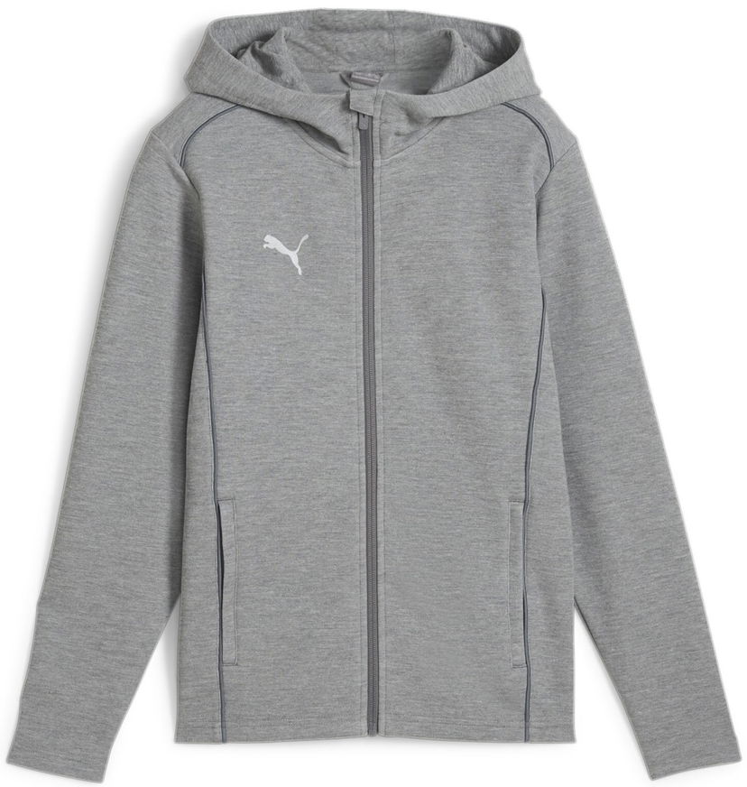 Sweatshirt Puma teamFINAL Casuals Hooded Jkt Grå | 658528-33
