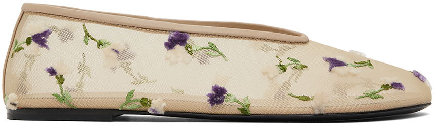 Sneakers og sko Khaite Marcy Ballerina Flats Beige | F4038-4069, 0