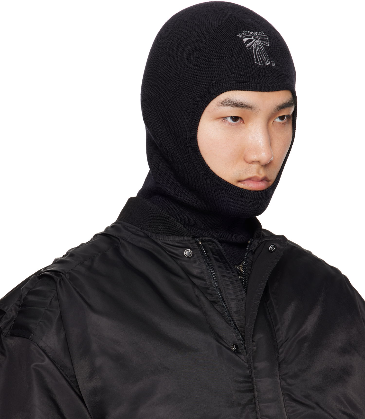 Hat Acne Studios Acne Studios Wool Balaclava Sort | C40421-, 1
