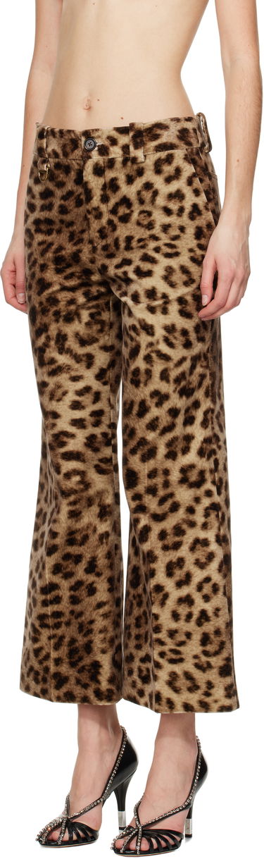 Bukser CHLOÉ Chloé Cropped Bootcut Trousers Brun | CH25SPA31290, 3