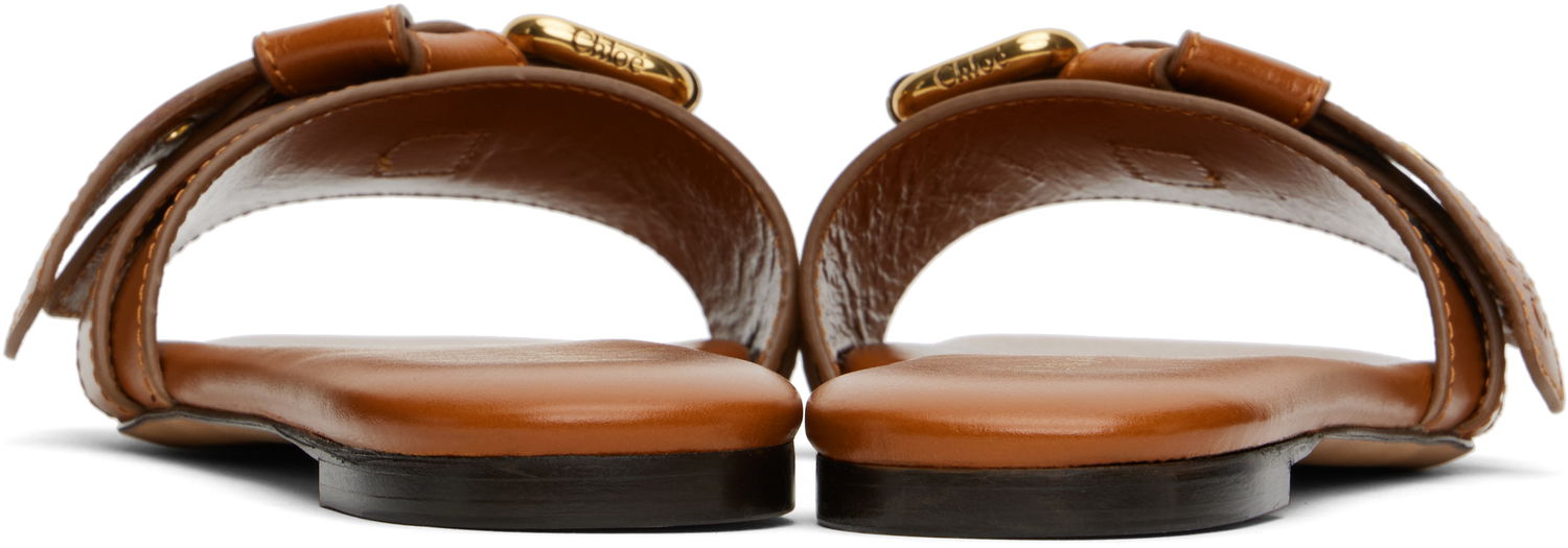 Tilbehør CHLOÉ Chloé Mae Leather Sandals Brun | CHC25S08NQJ, 1