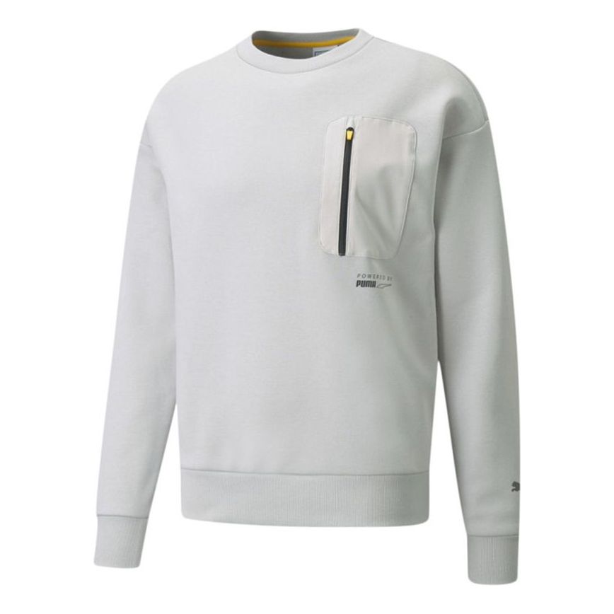Sweater Puma Protec.t Crew Pullover with Zipper Pocket Grå | 534404-09, 0