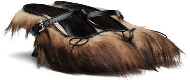 Skopleje Simone Rocha Simone Rocha Faux Fur Grip Mule Heels Brun | HBG1 1255, 3