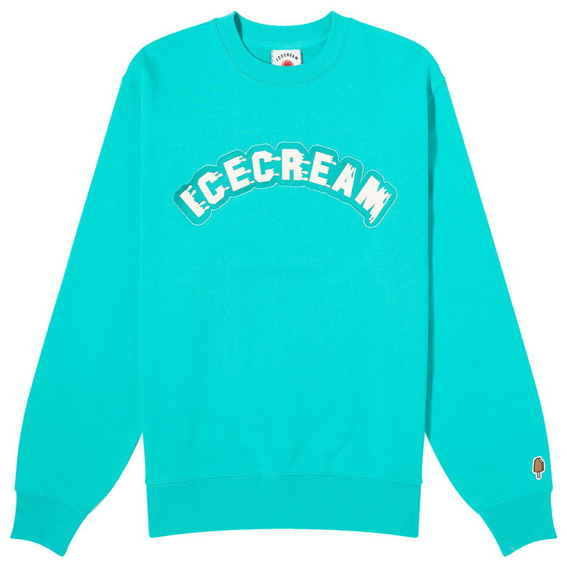 Sweater BBC IceCream Drippy Sweatshirt, Size Small Turkis | IC24224-BL