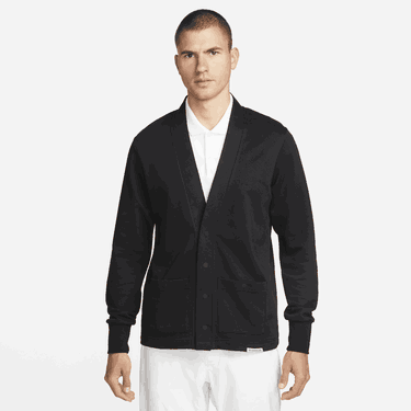 Sweater Nike Dri-FIT Standard Issue Golf Cardigan Sort | FB5464-010, 0