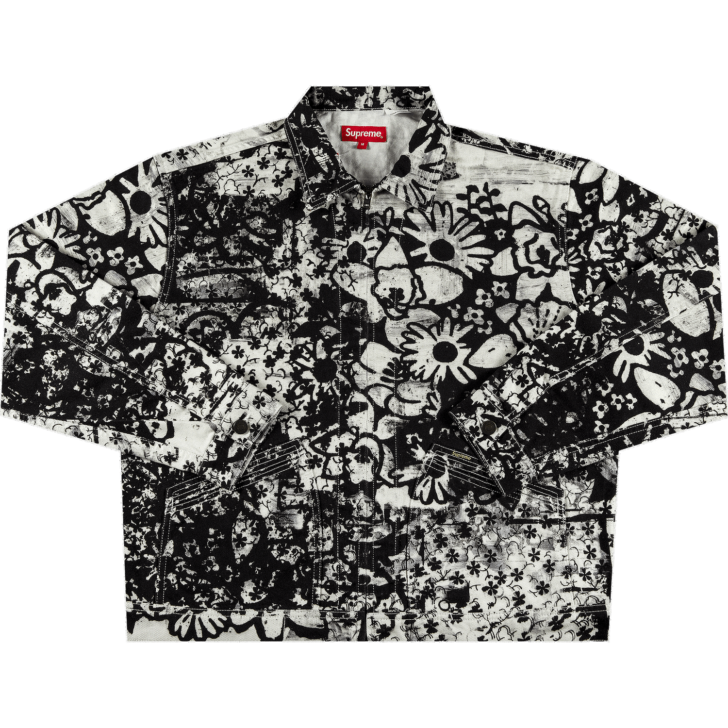 Jakke Supreme Christopher Wool Denim Work Jacket Sort | FW21J113 BLACK, 0