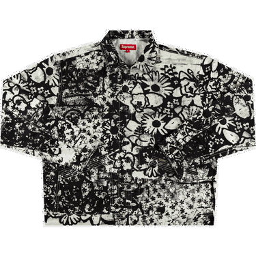 Jakke Supreme Christopher Wool Denim Work Jacket Sort | FW21J113 BLACK, 0