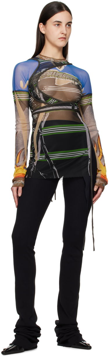 T-shirt Ottolinger Ottolinger Mesh Deconstructed Longsleeve Flerfarvet | 10110070101, 3