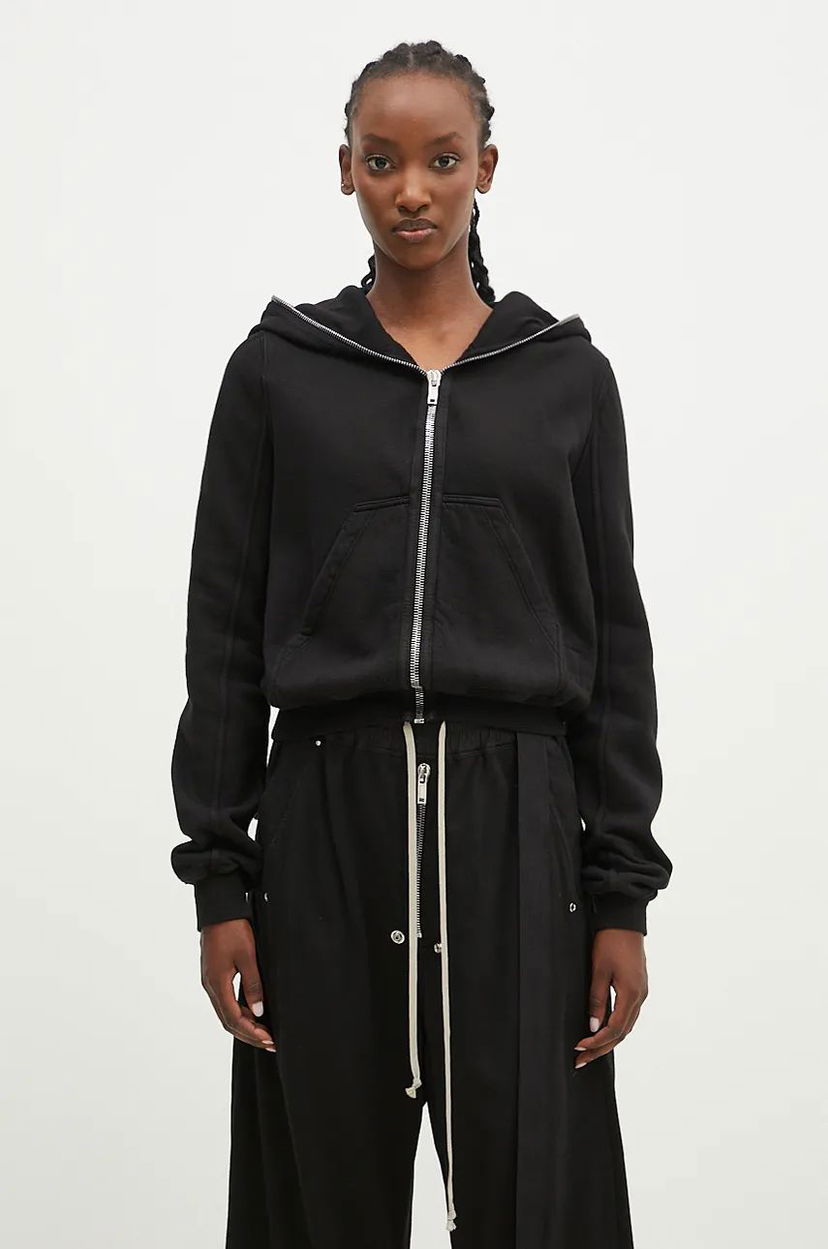 Sweatshirt Rick Owens Hoodie Sort | DS02D2246.FEP1