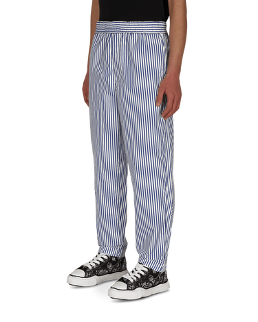 Bukser Comme des Garçons Stripe Trousers Mørkeblå | FG-P008-SS21 1, 2