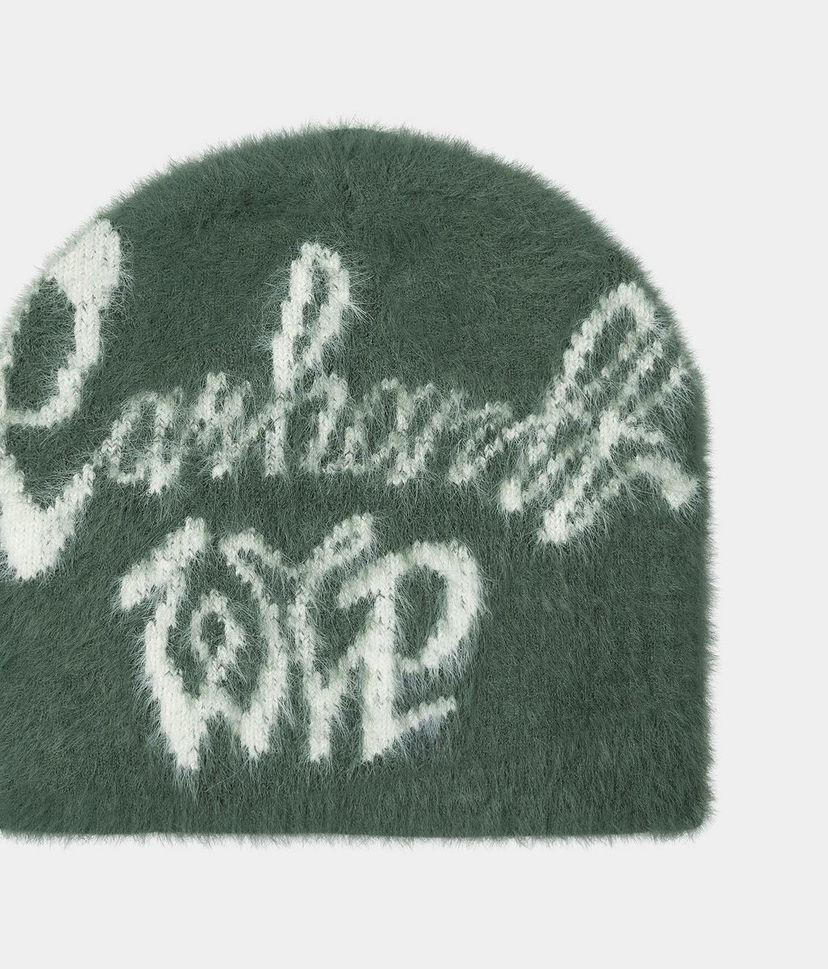 Beanie Carhartt WIP Carhartt WIP Chedda Fuzzy Beanie Grøn | I035509_2