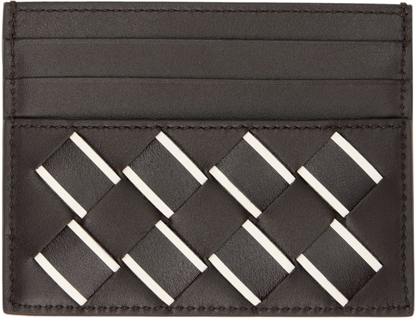 Tegnebog Bottega Veneta Intrecciato Credit Card Holder Brun | 743209V3TD2, 0