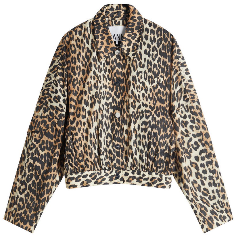 Jakke GANNI Ganni Duchesse Nylon Short Jacket Flerfarvet | W0470