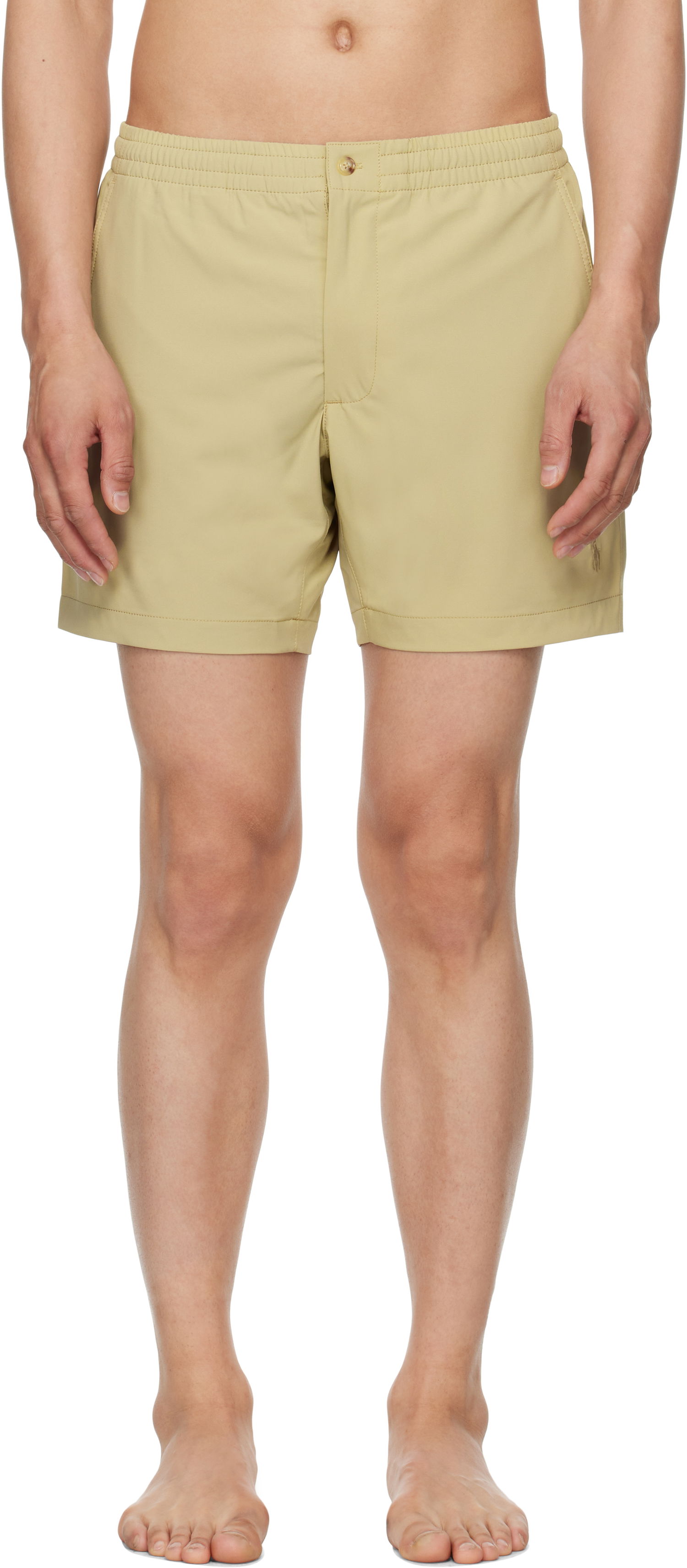 Badetøj Polo by Ralph Lauren Polo Ralph Lauren 6-Inch Polo Prepster Swim Shorts Beige | 710964194001, 0