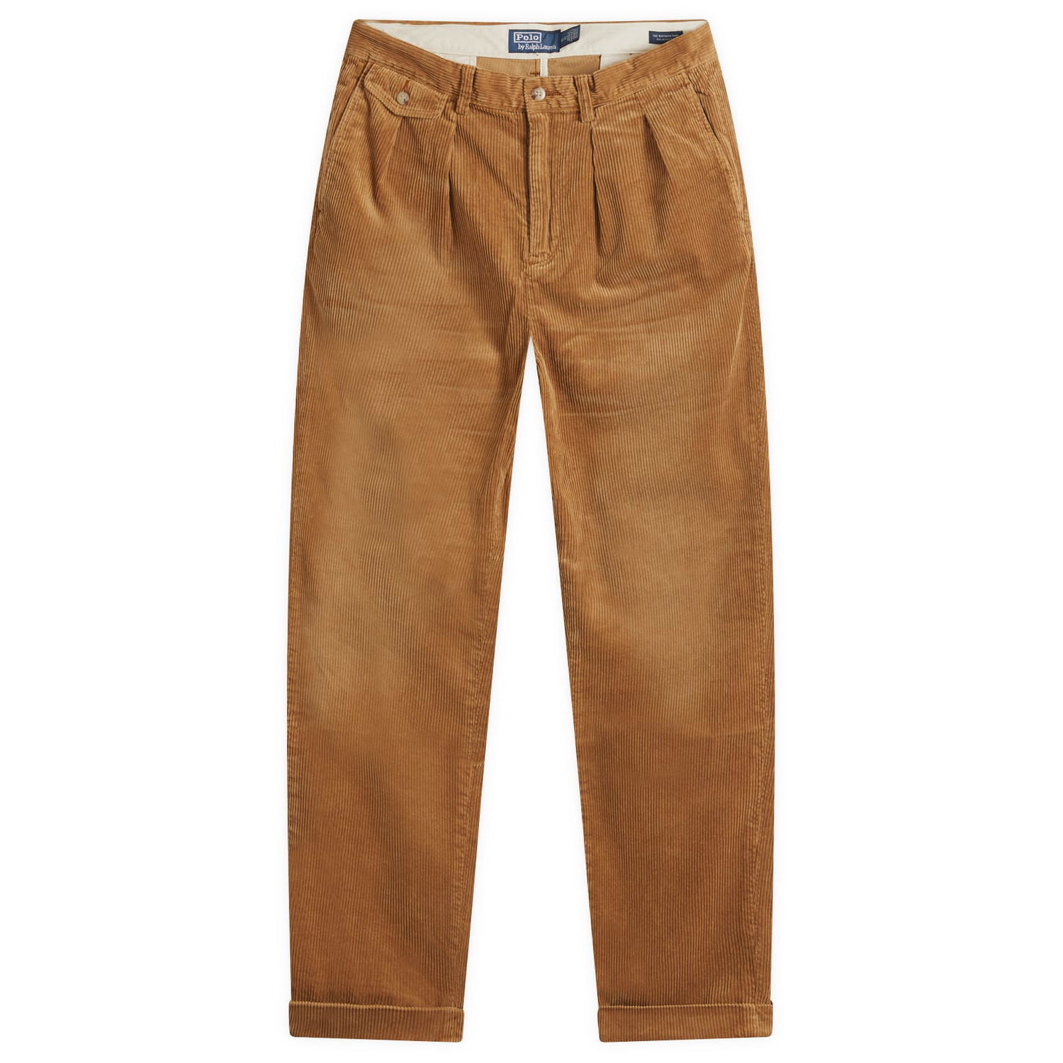 Bukser Polo by Ralph Lauren Pleated Chino Trousers Brun | 710882543009, 0