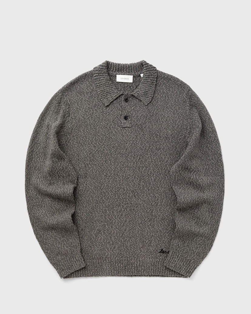 Polo skjorte Les Deux Mouliné Knitted Polo Shirt Grå | 1000556-100