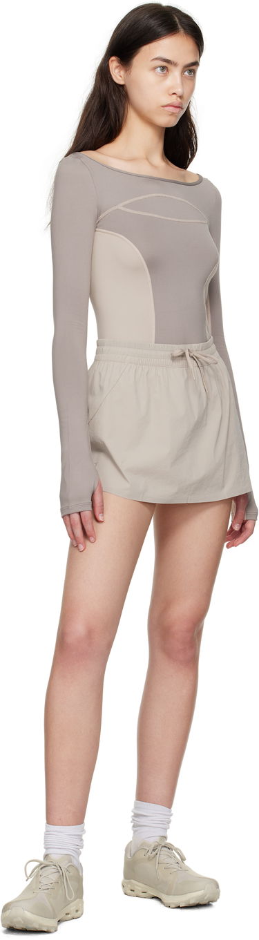 Krop On Running FKA twigs Edition Studio Long Sleeve Top Beige | 1WF11623318, 4
