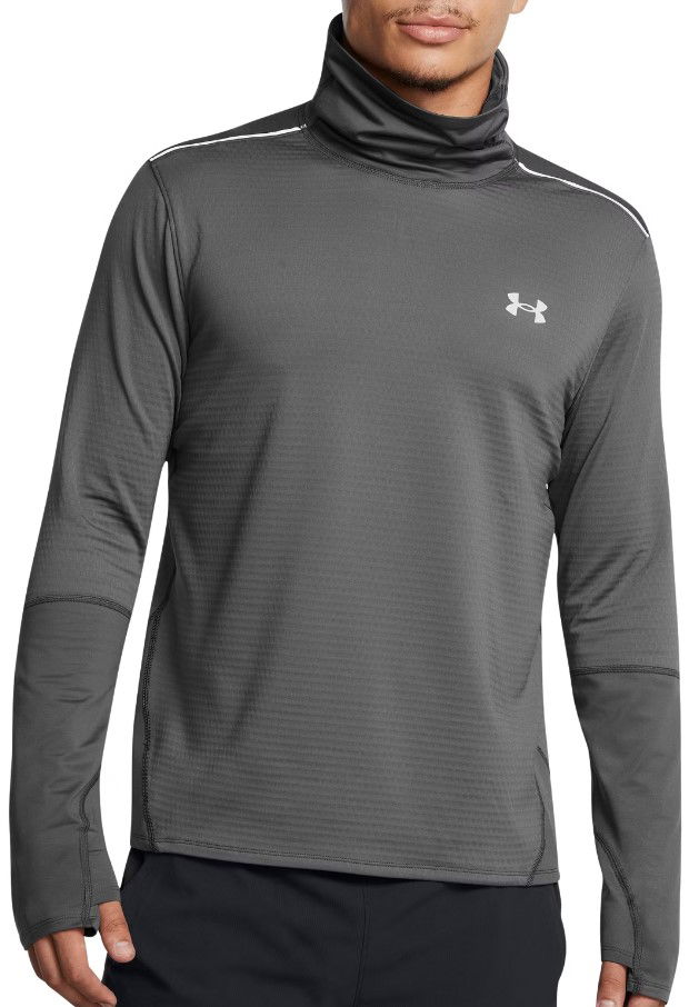 T-shirt Under Armour Funnel Neck Running Shirt Grå | 1387794-025