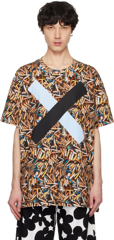 T-shirt Vivienne Westwood Vivienne Westwood Oversized Cigarette Butt Print T-Shirt Brun | 3G010018-J006E-AAA-, 0