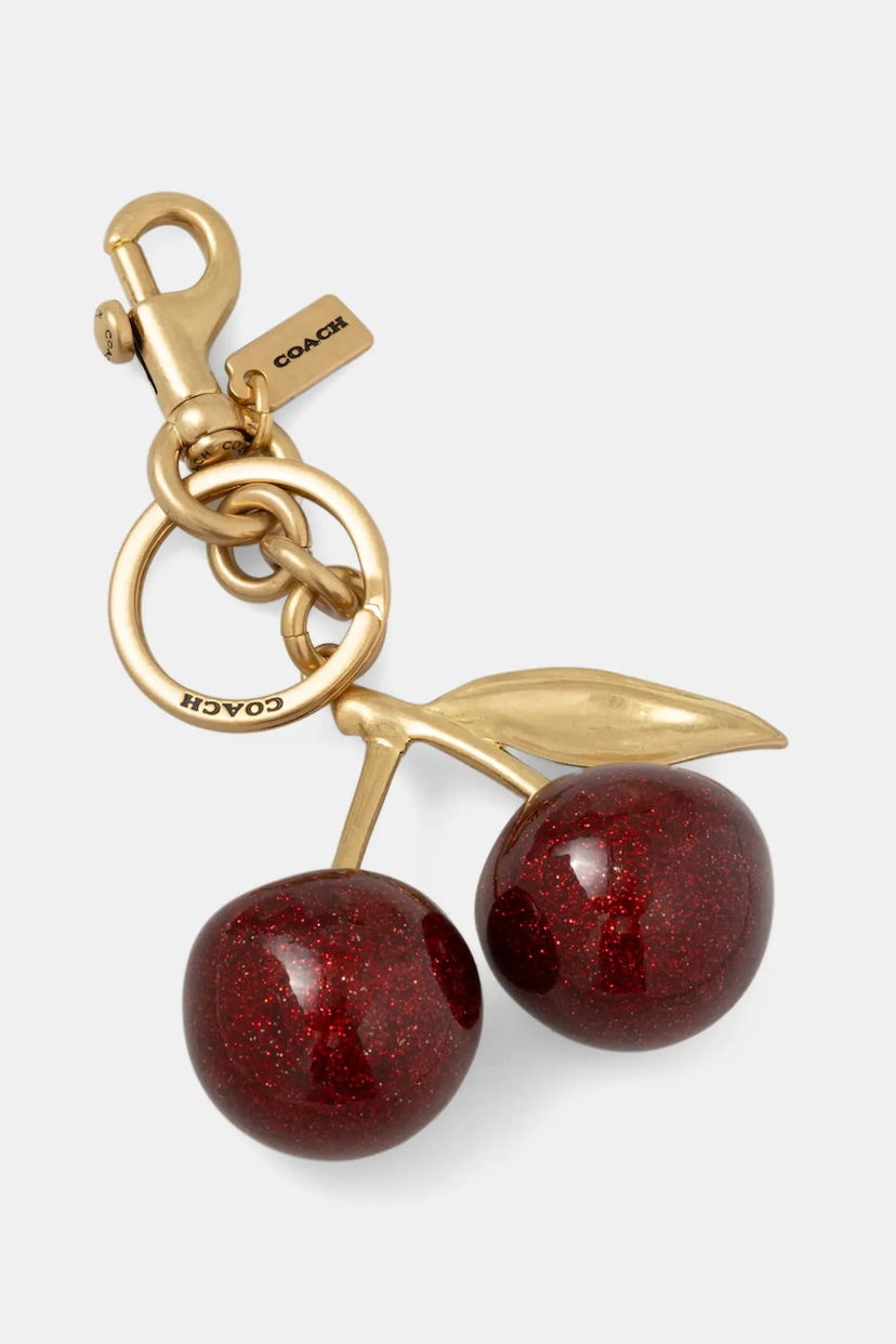 Nøgleringe Coach Coach Cherry Bag Charm Rød | 77840