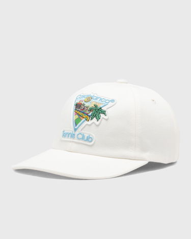 Kasket Casablanca AFRO CUBISM TENNIS CLUB EMBROIDERED PATCH CAP Hvid | AS24-HAT-002-02, 0