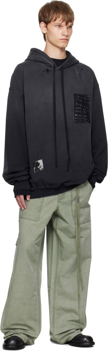Sweatshirt Ann Demeulemeester Ann Demeulemeester Ollie High-Comfort Hoodie with Printed Patches Sort | B0013214-FA639-098, 3