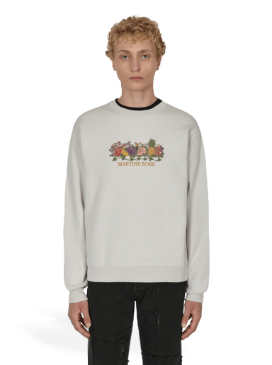 Sweatshirt Martine Rose Classic Embroidered Crewneck Sweatshirt Grå | MRAW22-601  001
