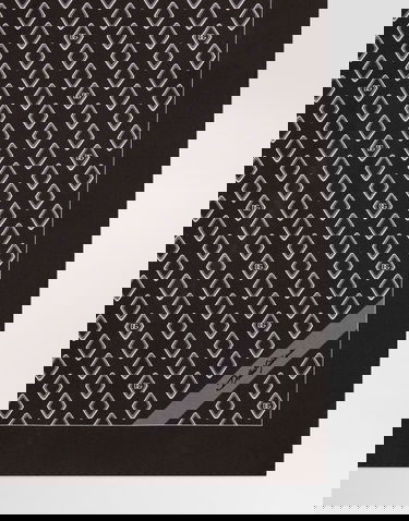 Tørklæde Dolce & Gabbana Dolce & Gabbana Silk Pocket Square with Micro Diamond Print and Logo Sort | GR412EG0WUGM3725, 1