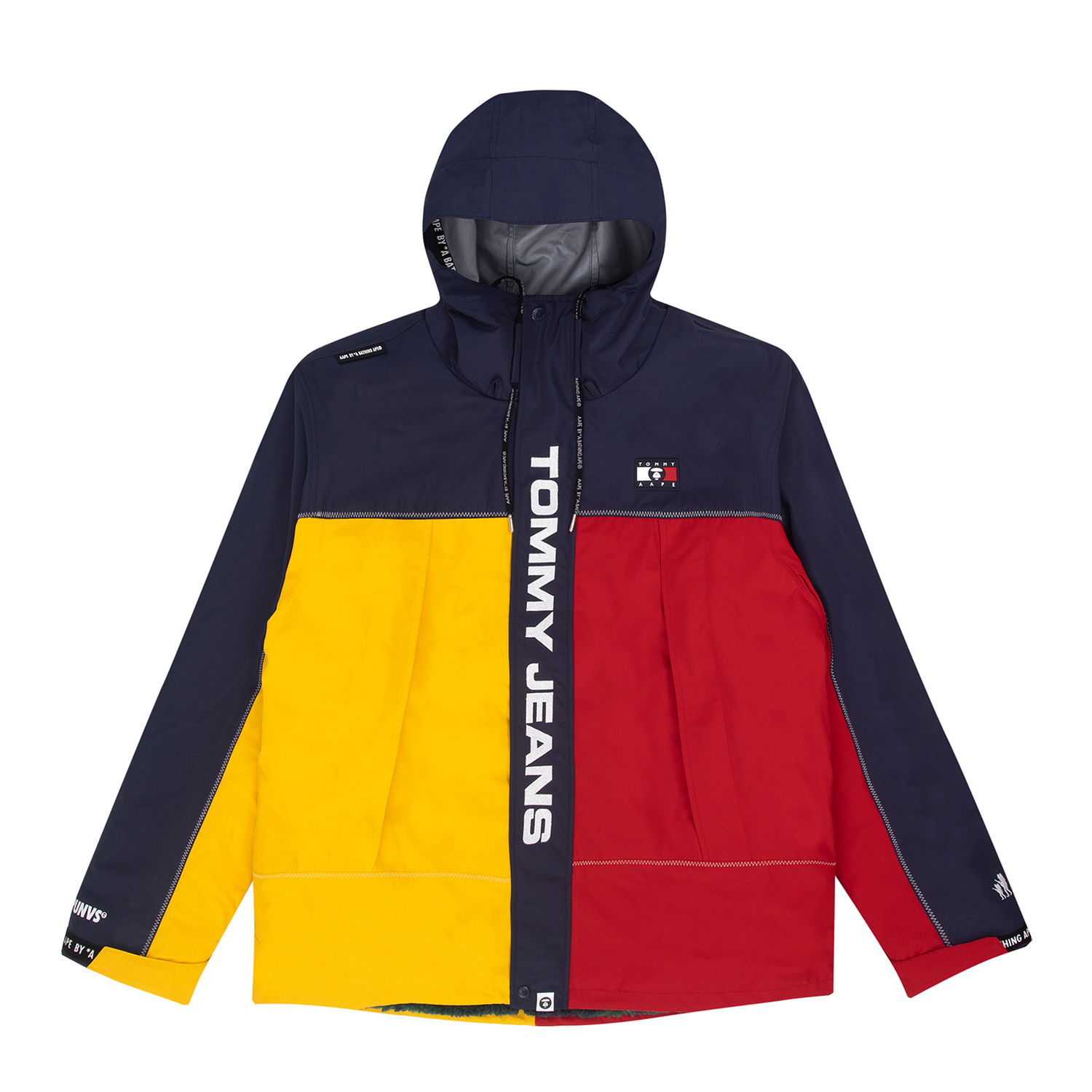 Jakke BAPE x Tommy Check 2 in 1 Flerfarvet | DM13720, 0