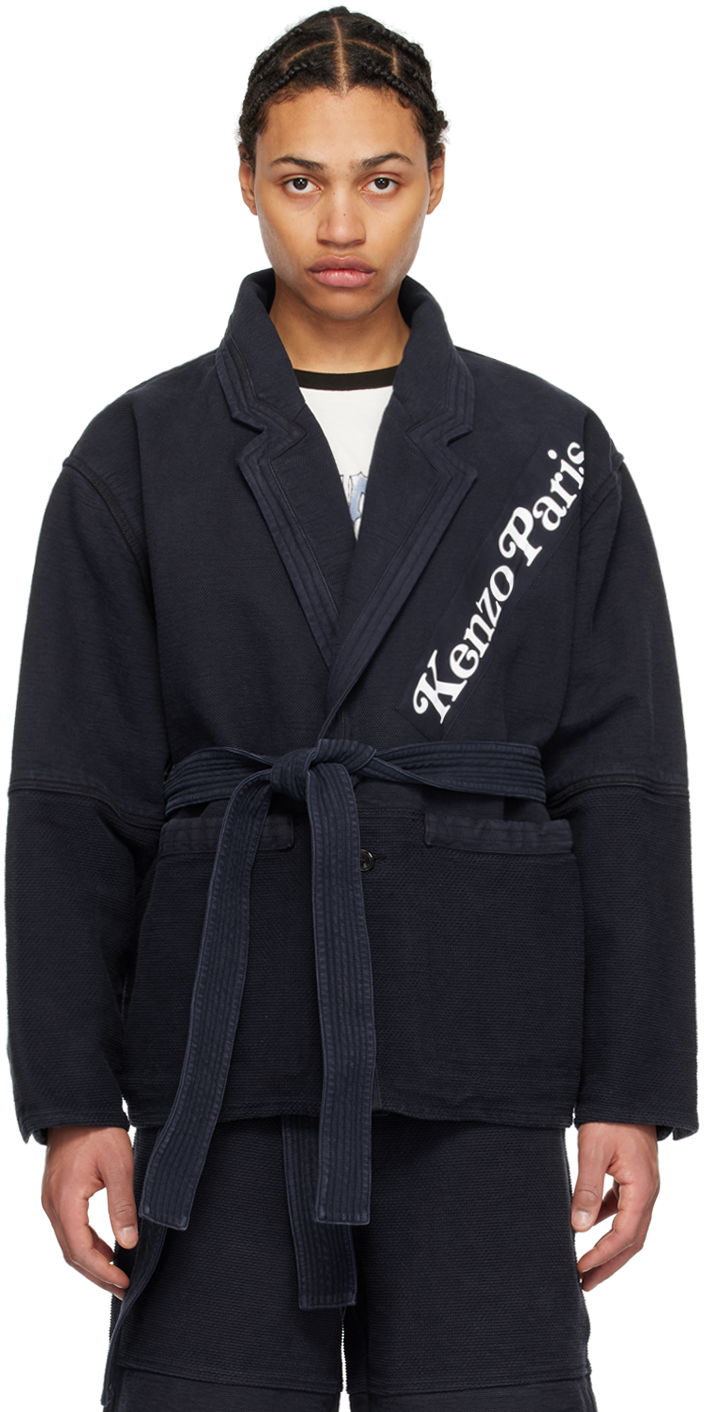 Jakke KENZO Verdy x Workwear Jacket Mørkeblå | FE55VE2279OS, 0