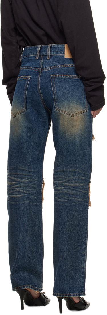 Jeans We11done Distressed Jeans Blå | WD-DP2-24-328-W-BL, 2