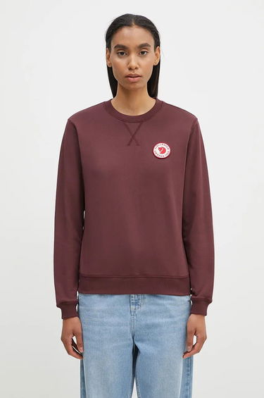 Sweatshirt FJÄLLRÄVEN Sweatshirt With Badge Rød | F87230.357, 0
