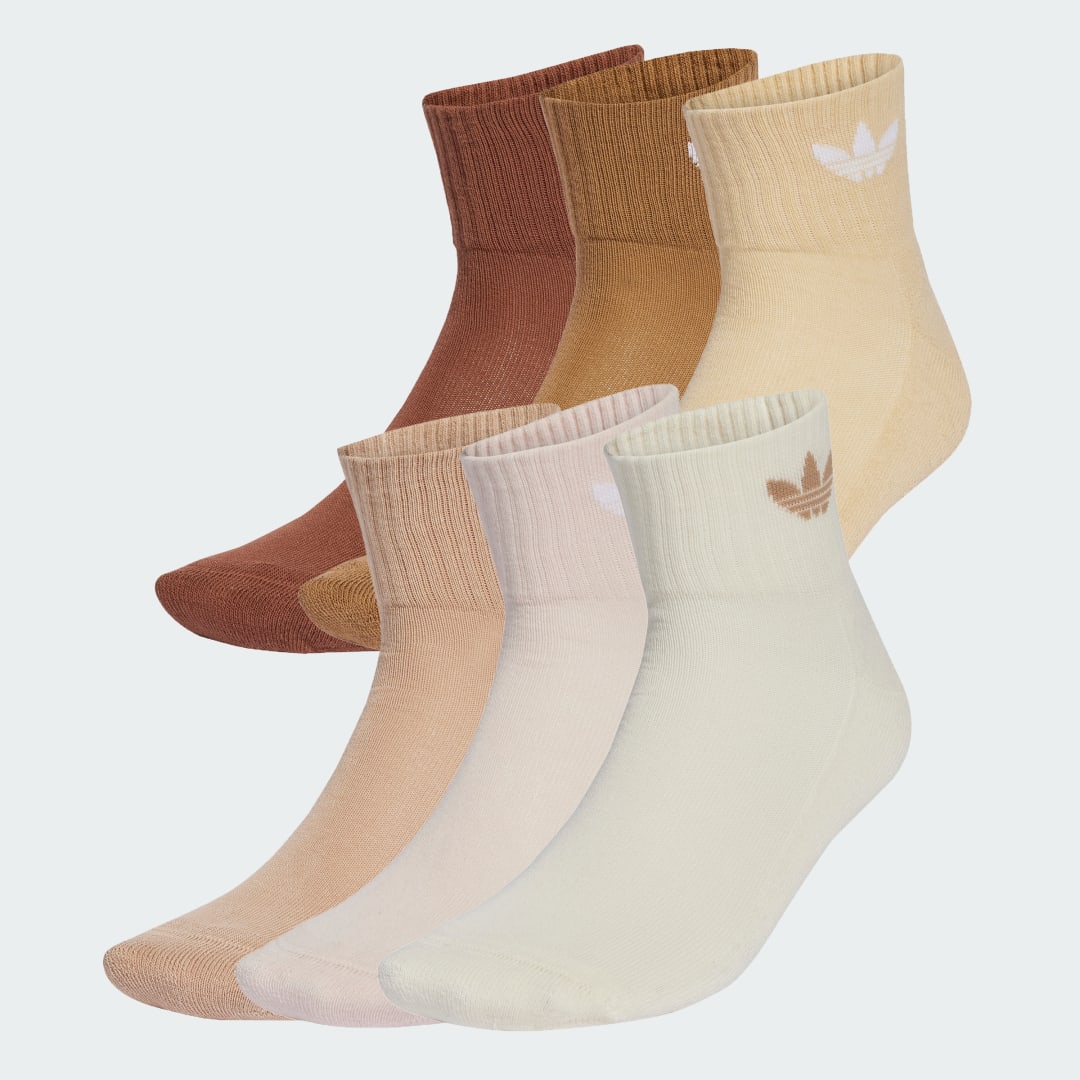 Sokker adidas Performance Mid Ankle Socks - 6 Pairs Beige | JV8601, 0