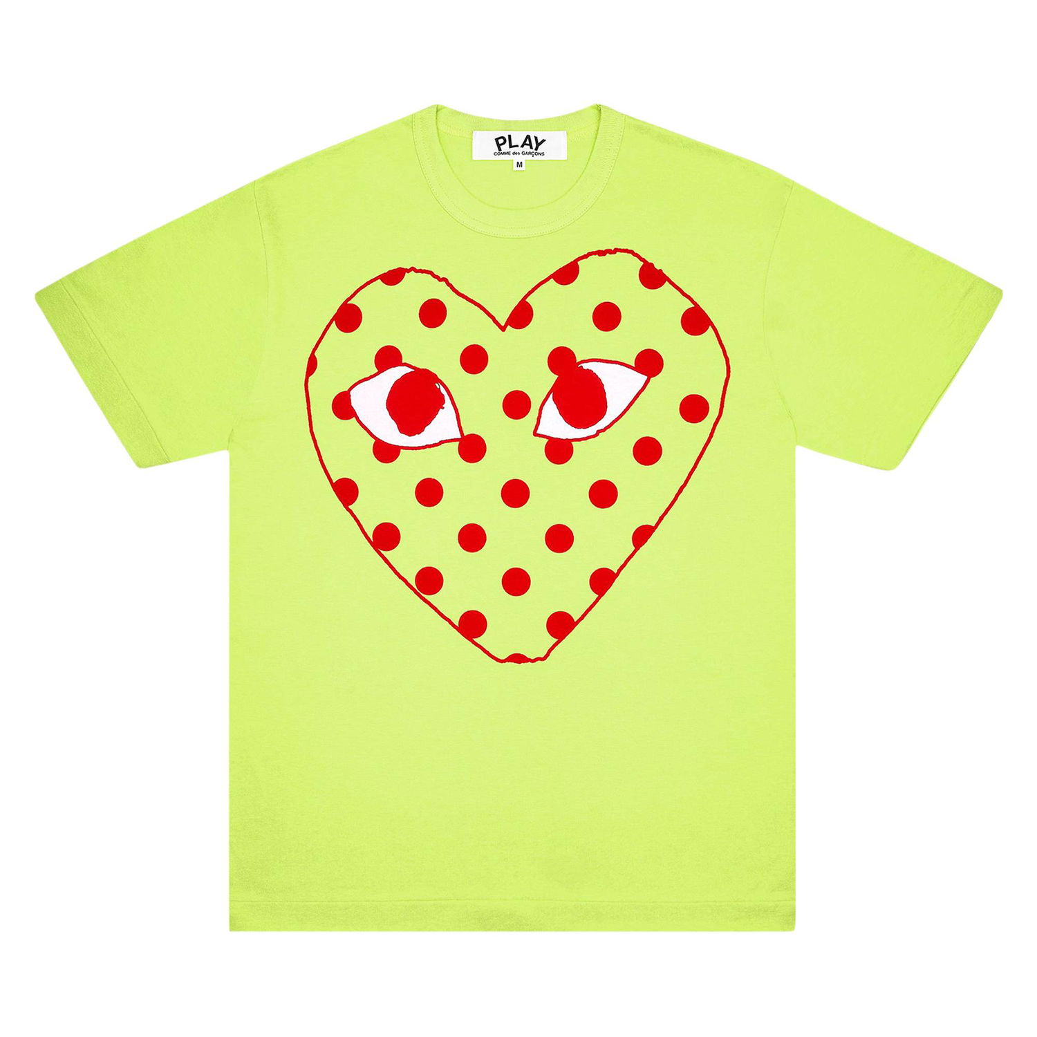 T-shirt Comme des Garçons PLAY Pastelle Polka Dot Logo T-Shirt Grøn | AZ T276 051 2, 1