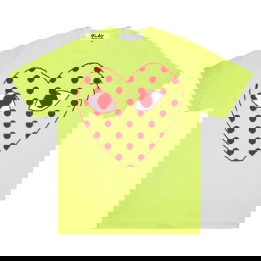 T-shirt Comme des Garçons PLAY Pastelle Polka Dot Logo T-Shirt Grøn | AZ T276 051 2, 1