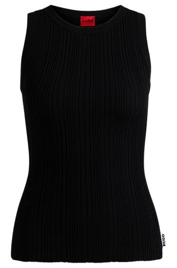 Sweater BOSS HUGO Women's Slim Fit Sleeveless Ribbed Top Sort | 50514301