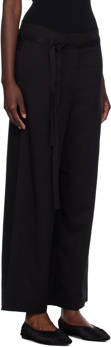 Bukser TOTEME TOTEME Tie-Waist Fluid Trousers Sort | 243-WRB0201-FB0193, 1