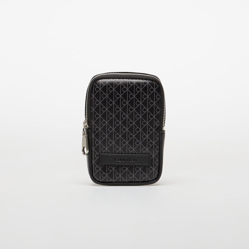 Taljetaske CALVIN KLEIN Calvin Klein Coated Phone Bag With Monogram Print Sort | LV04D1081G UB1