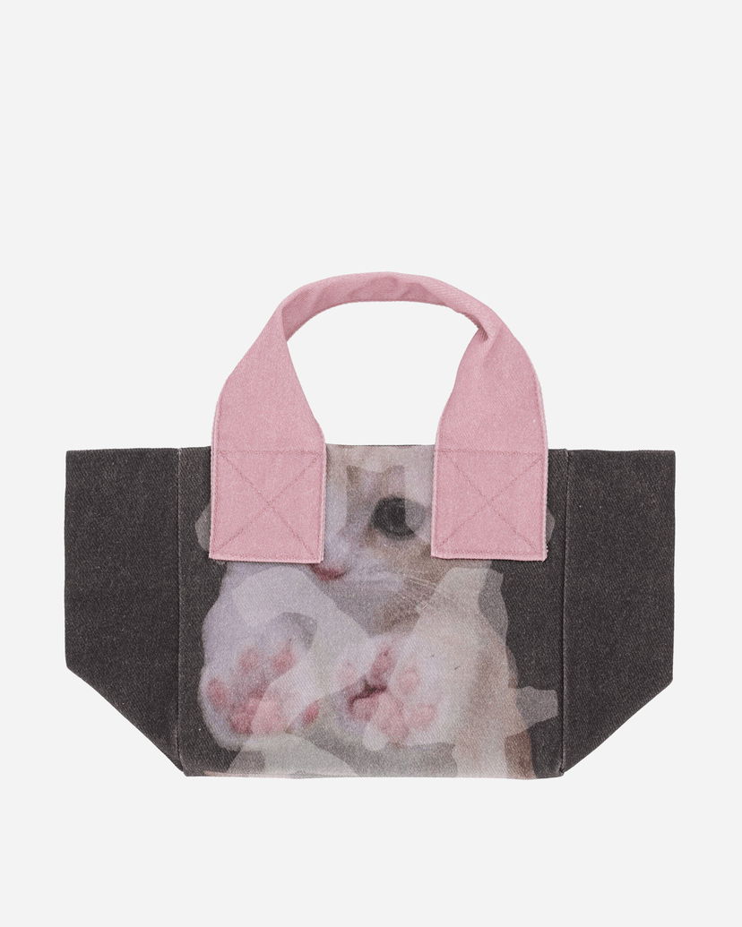 Mulepose Ottolinger Mini Tote Bag with Cat Print Lyserød | 128-900328-01 PRI