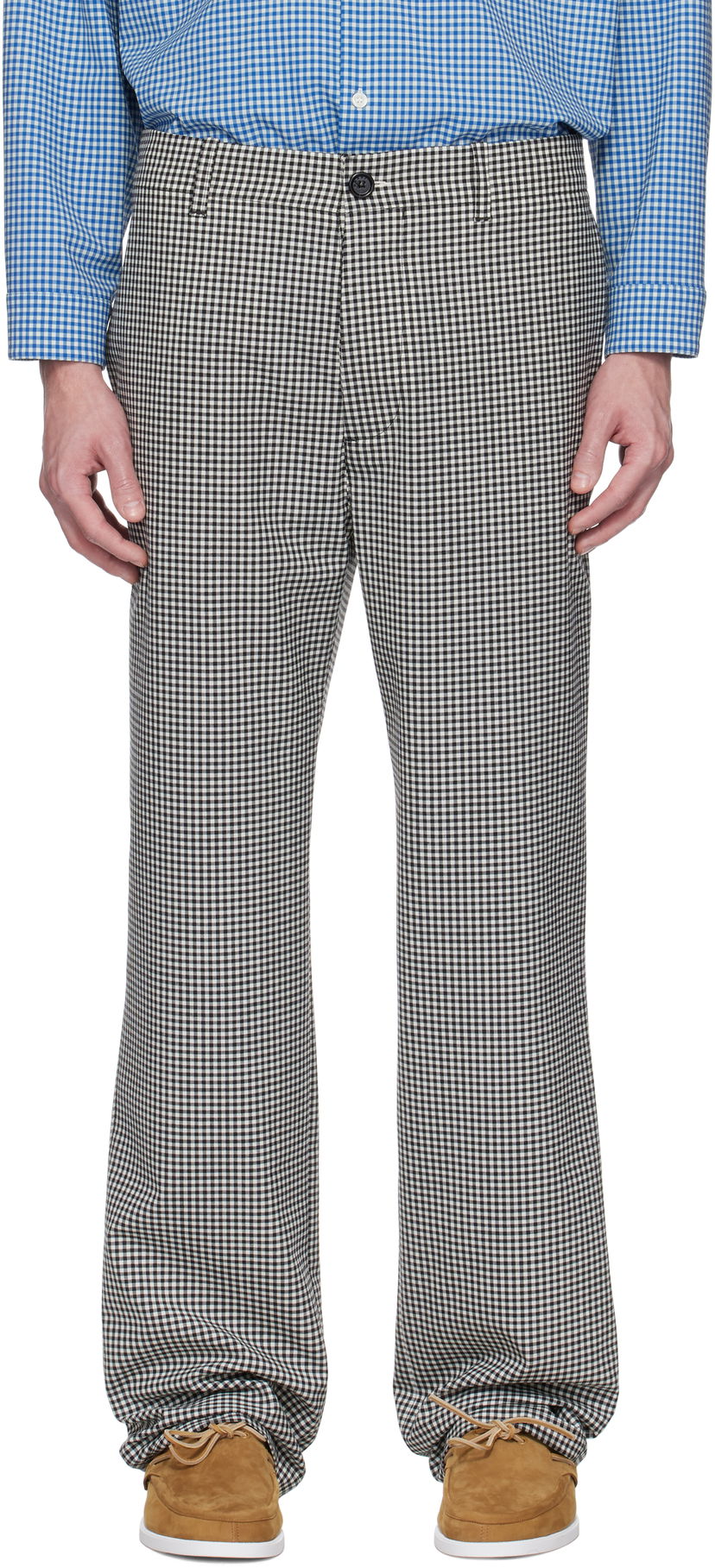 Bukser Marni Marni Gingham Wool Blend Trousers Flerfarvet | PUMU0285A0 UTP787