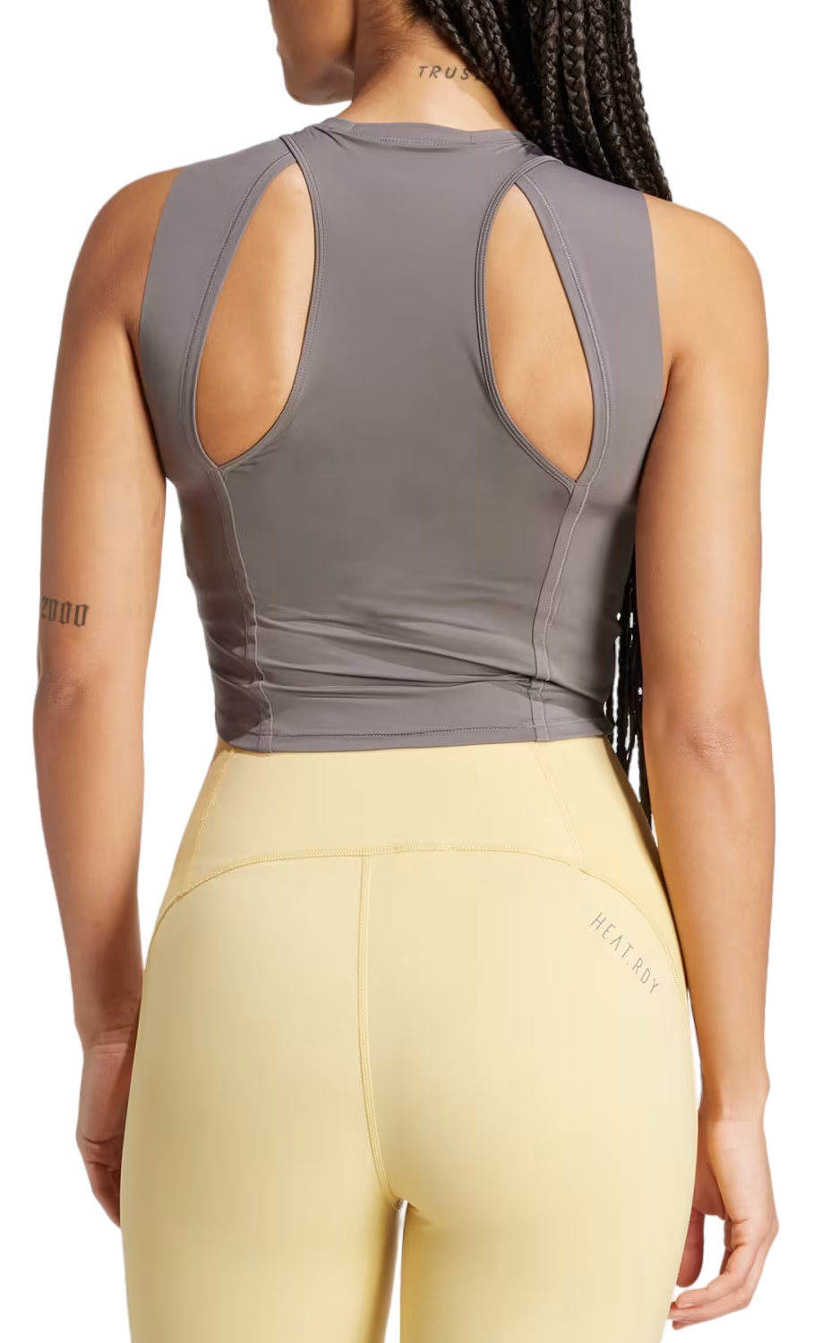 Tanktop adidas Originals Adidas Elev HIIT Cropped Training Tank Top Grå | it7432, 1