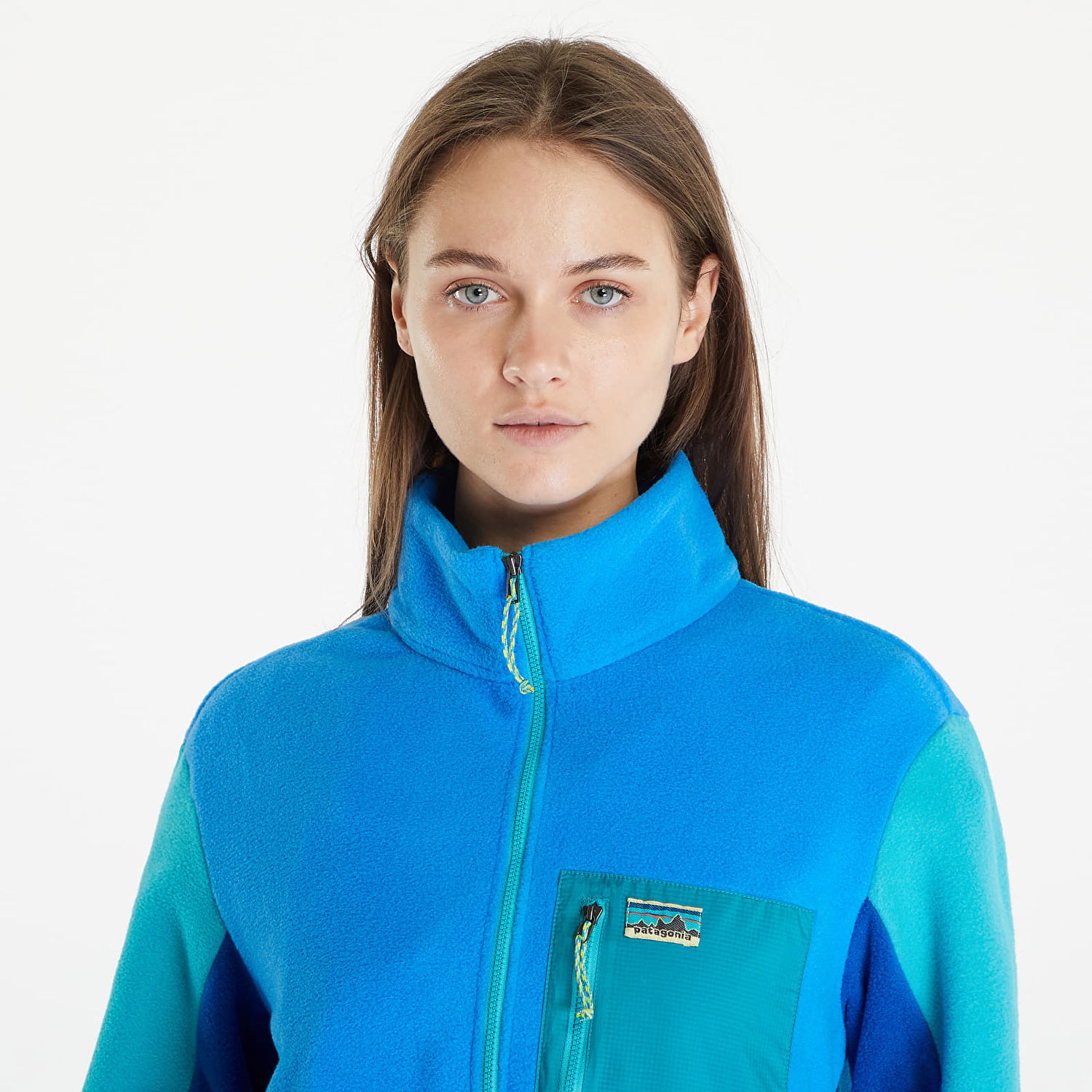 Sweatshirt Patagonia Microdini 1/2 Zip Pullover Vessel Blue Blå | 26260 VSLB, 1