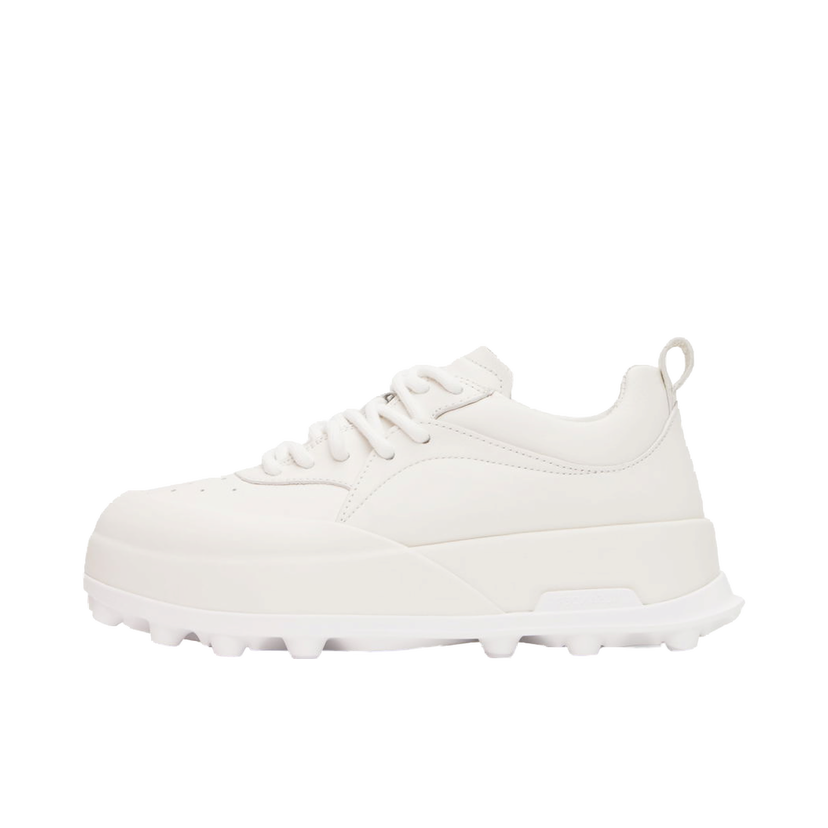Sneakers og sko Jil Sander Tonal Leather Sneakers "White Orb" W Hvid | J16WS0022_P6244